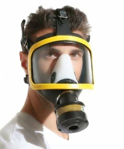 Laidtex Clear Visor Rubber Gas Mask