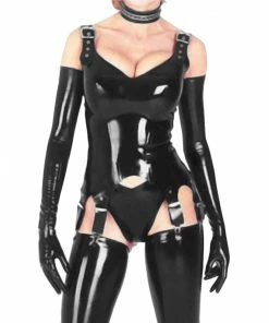 Laidtex Latex Clothing Latex Basque With Stockings