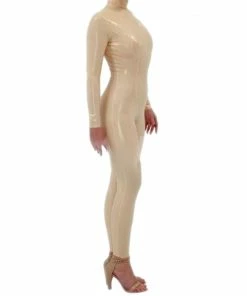 Latexfun Luxurious White Latex Bodysuit Latex Clothing
