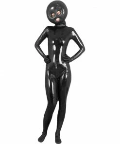 Laidtex Inflatable Bondage Hood Catsuit Latex Clothing