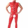 Latexfun Latex Clothing Sleeveless Men's Latex Bodysuit 2 Latexfun Latex Clothing Sleeveless Men's Latex Bodysuit