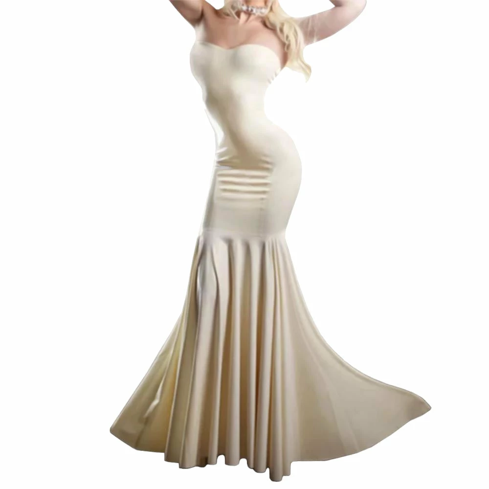 Laidtex Latex Clothing Latex Fishtail Wedding Dress 3 Laidtex Latex Clothing Latex Fishtail Wedding Dress