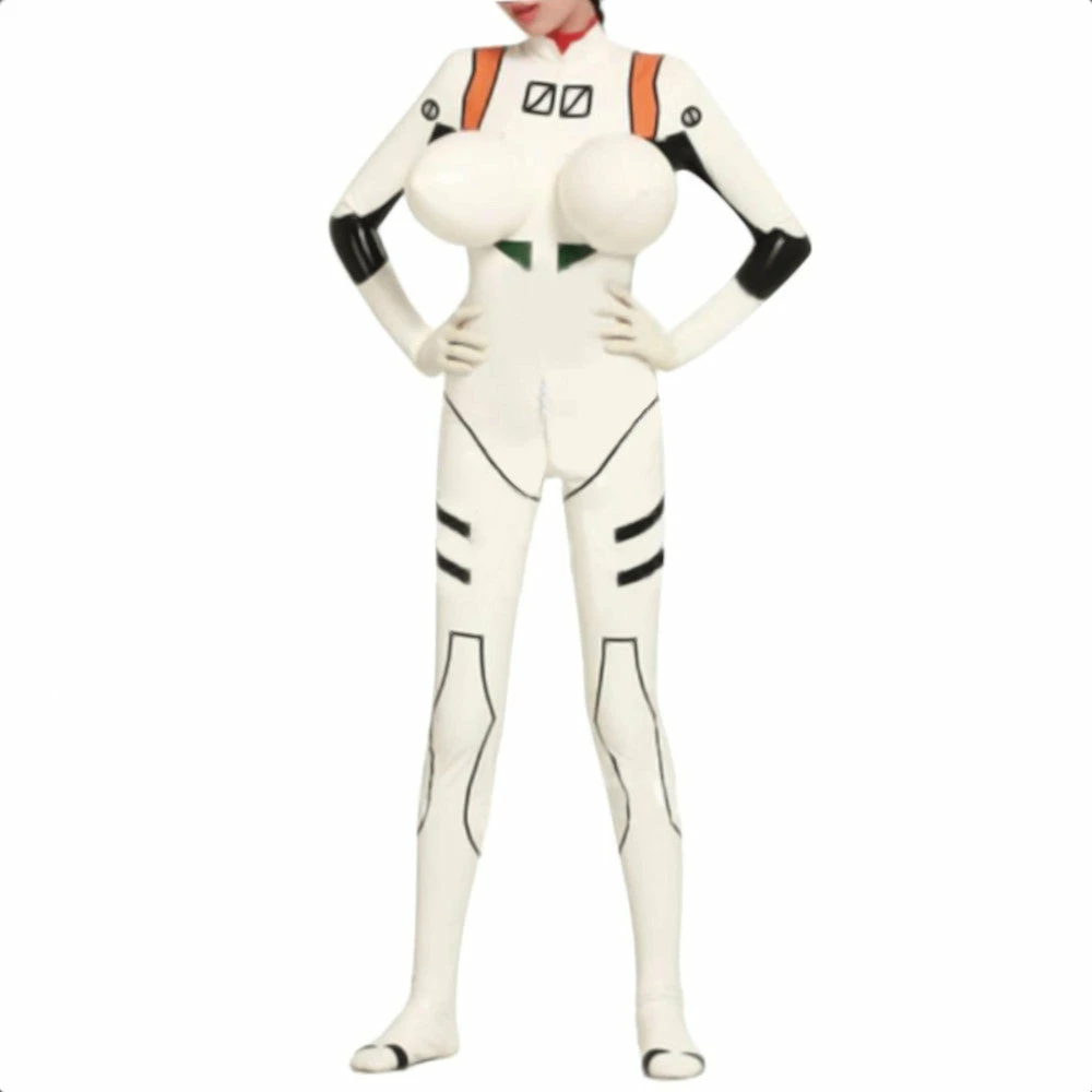 Latexfun White Inflatable Rubber Suit 3 Latexfun White Inflatable Rubber Suit