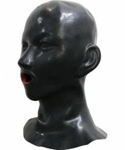 Laidtex Rubber Breathplay Hood With Tubes Latex Clothing