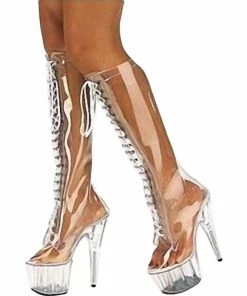 Laidtex PVC Knee High Boots