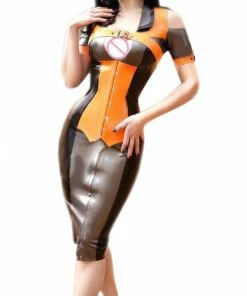 Latexfun Sensational Latex Hobble Dress Latex Clothing