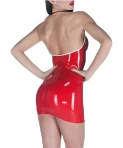 Laidtex Latex Nurse Cosplay Dress Latex Clothing