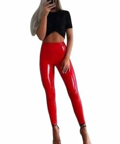 Laidtex Latex Clothing Pastel Women's PVC Pants