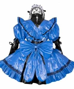 Laidtex Latex Clothing Blue Bashful Latex Doll Suit