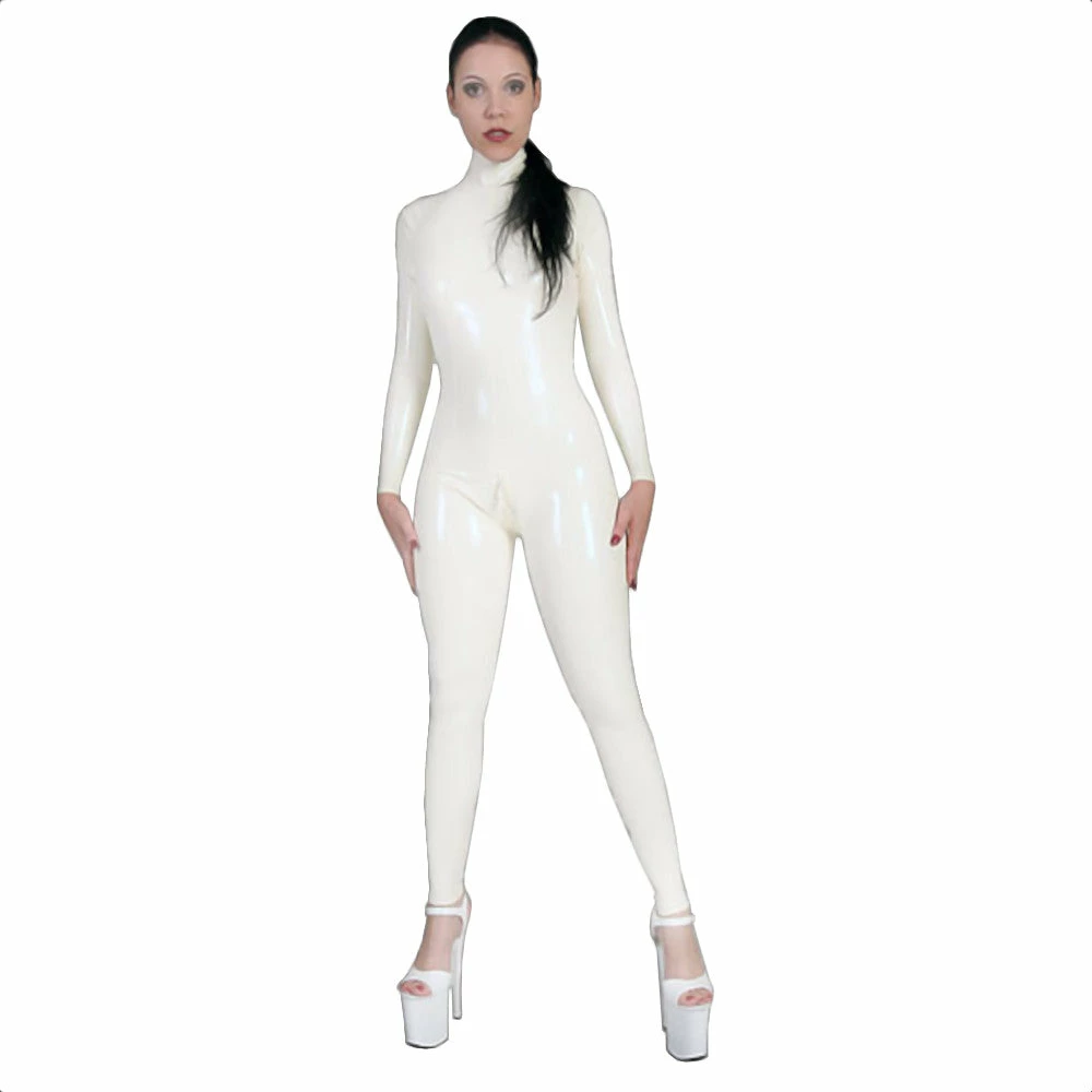 Latexfun Wonderfully White Latex Catsuit Latex Clothing 3 Latexfun Wonderfully White Latex Catsuit Latex Clothing