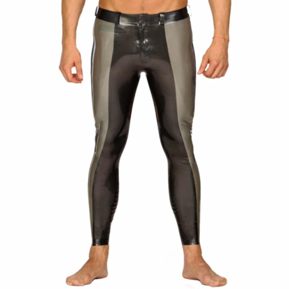 Laidtex Latex Clothing Men's Striped Latex Pants 6 Laidtex Latex Clothing Men's Striped Latex Pants