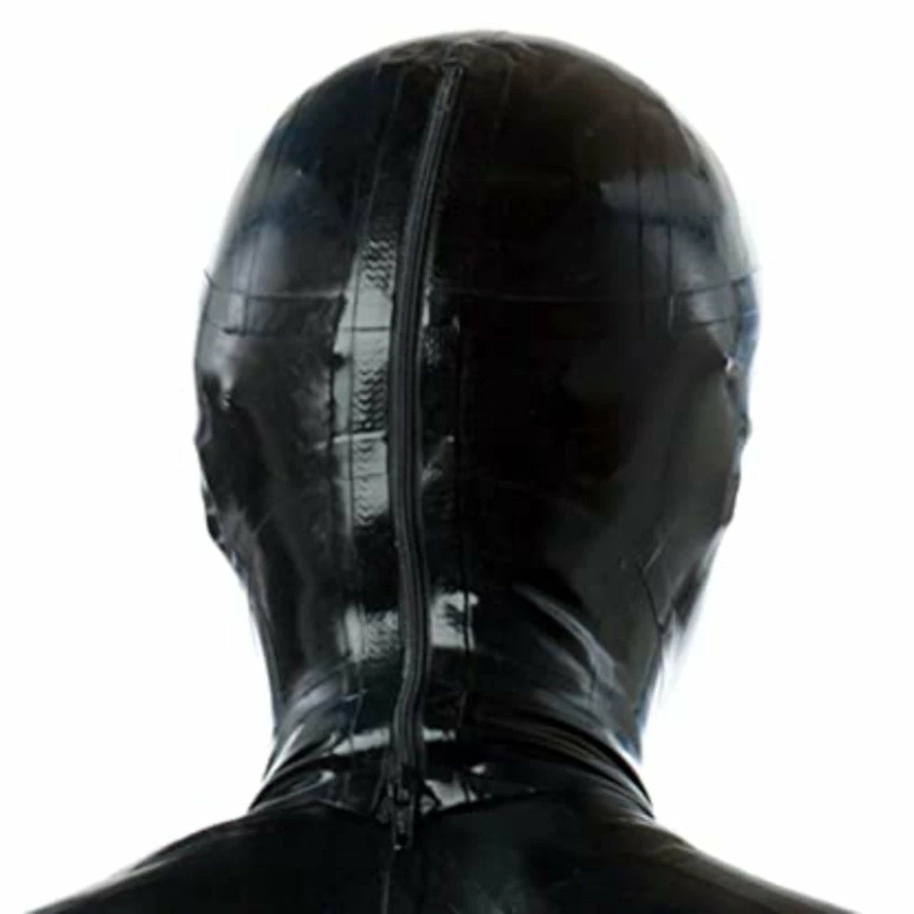 Laidtex Rubber Hooded Fetish Mask 5 Laidtex Rubber Hooded Fetish Mask