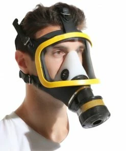 Laidtex Clear Visor Rubber Gas Mask
