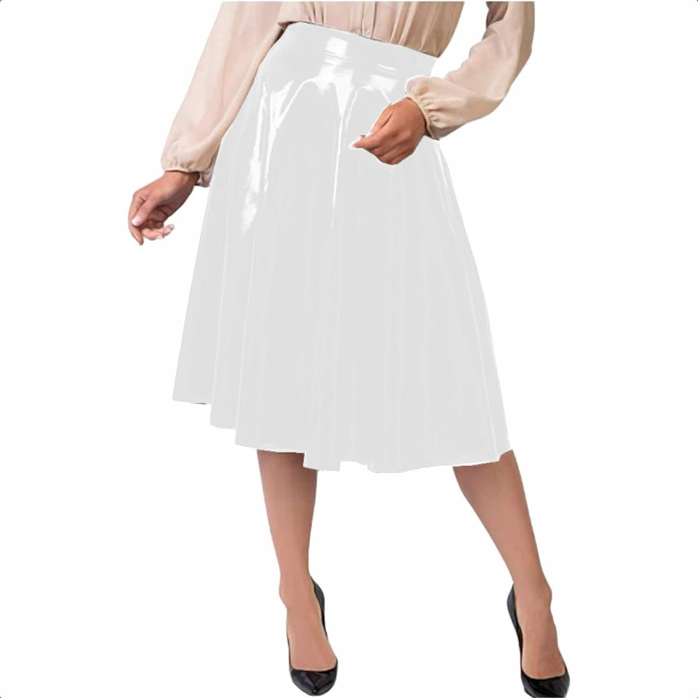 Laidtex Vintage Vinyl Midi Skirt 4 Laidtex Vintage Vinyl Midi Skirt