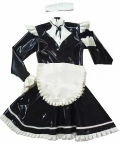 Latexfun Latex Clothing Mostly Modest Latex Maid Costume