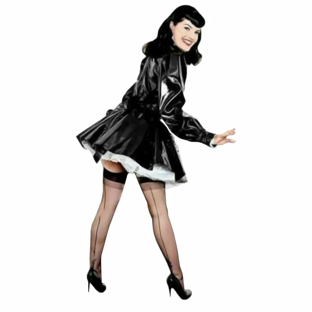 Laidtex Dutiful PVC Maid Dress Latex Clothing 4 Laidtex Dutiful PVC Maid Dress Latex Clothing