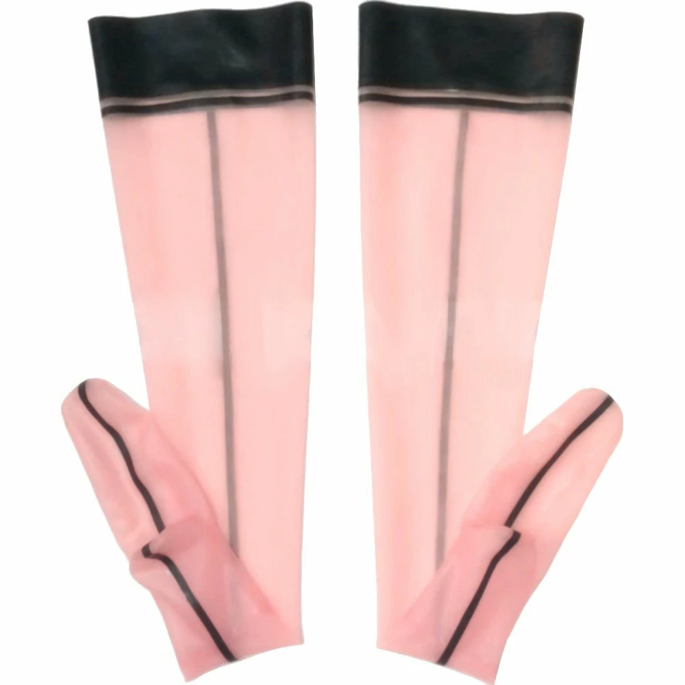 Latexfun Transparent Wet Look Stockings Latex Clothing 4 Latexfun Transparent Wet Look Stockings Latex Clothing