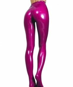 Latexfun Latex Clothing Glistening Latex Leggings