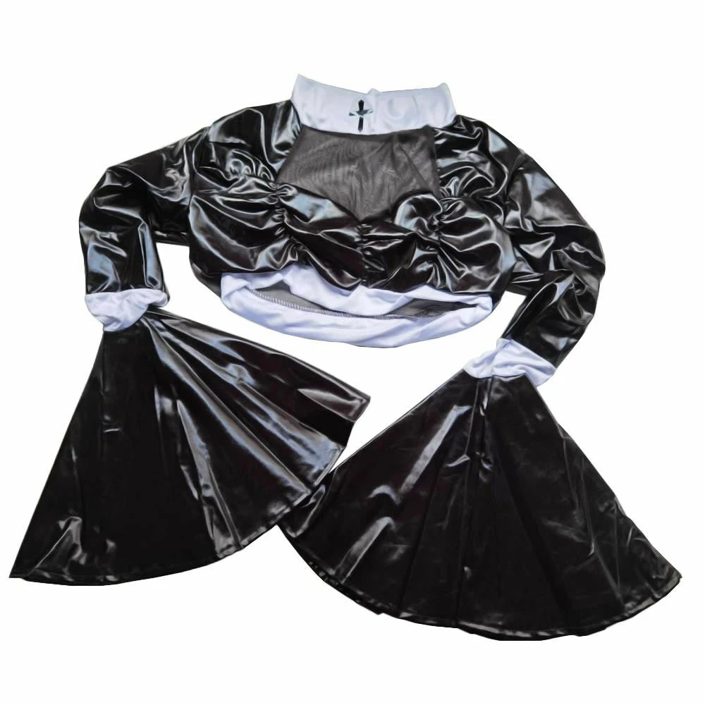Laidtex Slutty Faux Leather Nun Costume 5 Laidtex Slutty Faux Leather Nun Costume