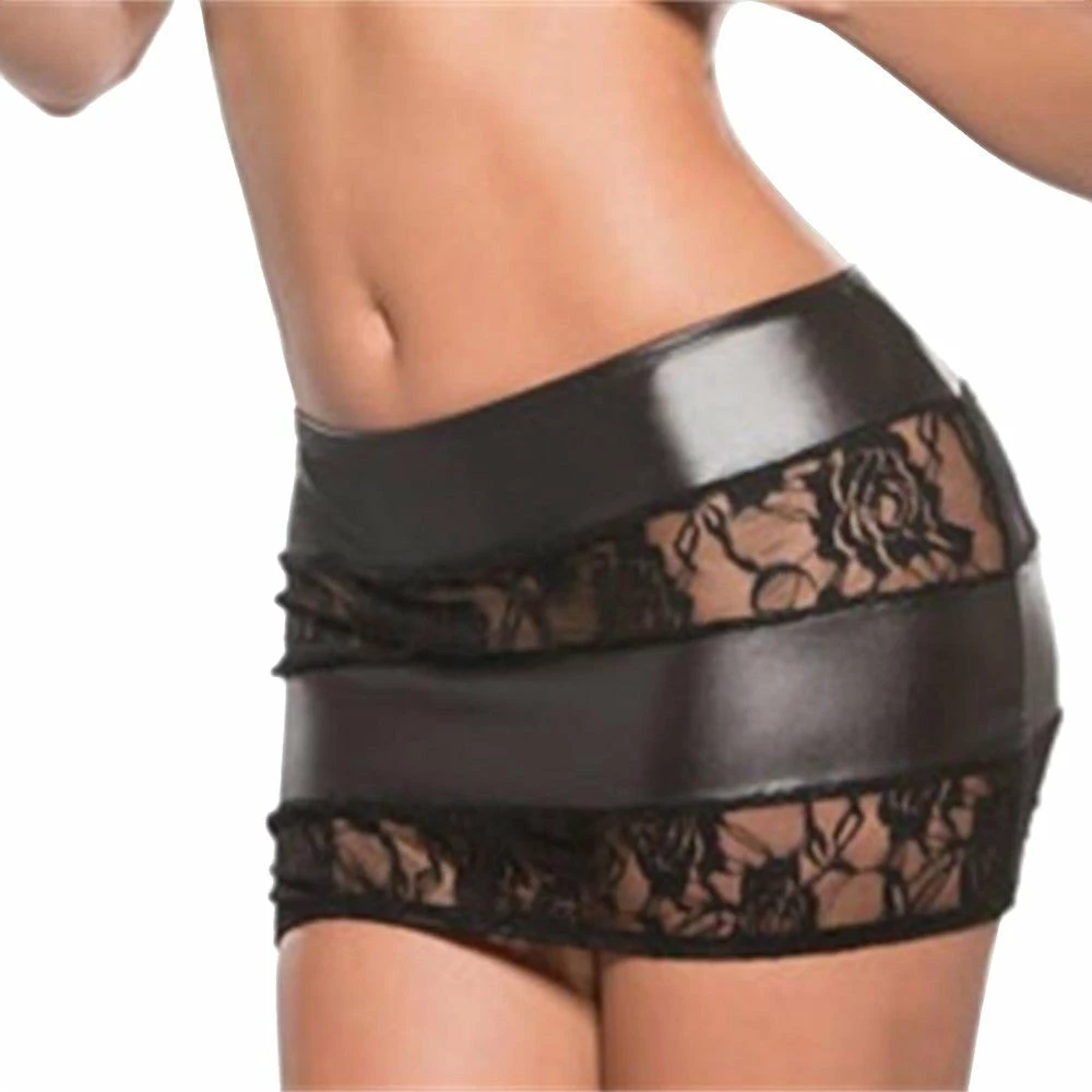 Latexfun Latex Clothing Lacy Vinyl Mini Skirt 4 Latexfun Latex Clothing Lacy Vinyl Mini Skirt