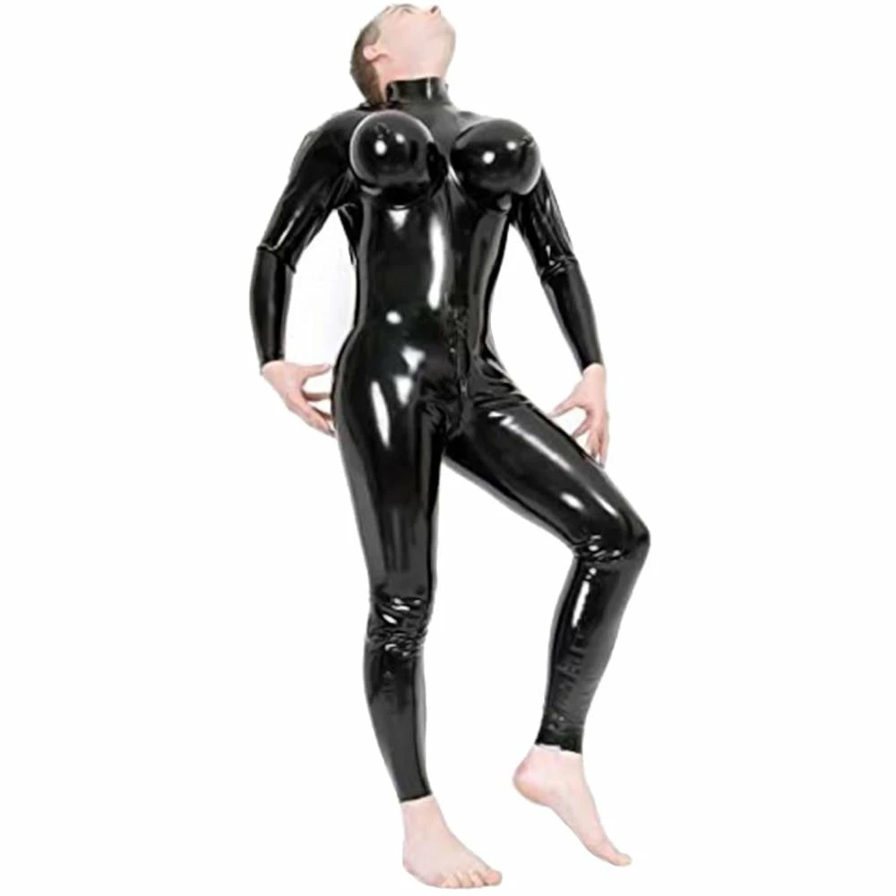 Laidtex Latex Clothing Bold Inflatable Latex Boobs Catsuit 4 Laidtex Latex Clothing Bold Inflatable Latex Boobs Catsuit