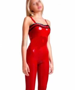 Latexfun Camisole Rubber Women's Suit Latex Clothing