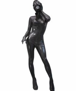 Laidtex Submissive Latex Gas Mask Latex Clothing