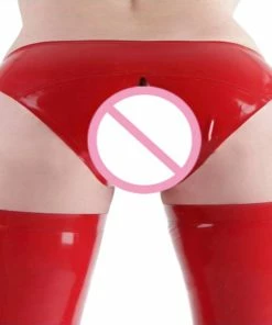 Laidtex Cool Crotchless Latex Panties