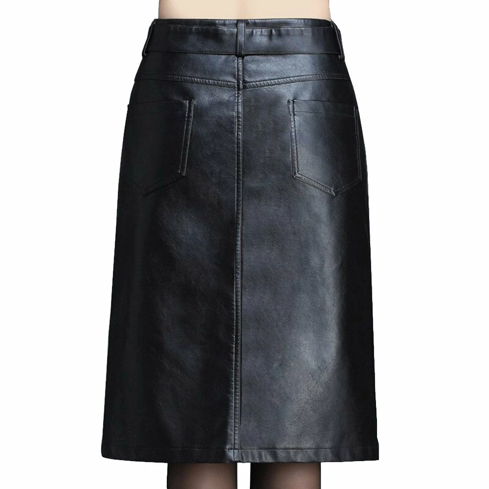 Laidtex Button Down PVC Leather Skirt 5 Laidtex Button Down PVC Leather Skirt