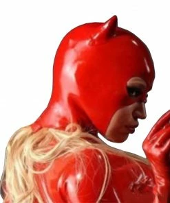 Laidtex Latex Clothing Kinky Latex Catwoman Mask