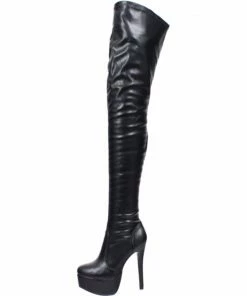 Laidtex Daring Dominatrix Faux Leather Shoes