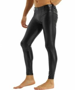 Laidtex Zippered Crotch Men's Vinyl Pants