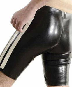Latexfun Latex Clothing Stylish Men's Latex Shorts