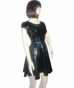 Latexfun Lovely Latex Skater Dress Latex Clothing