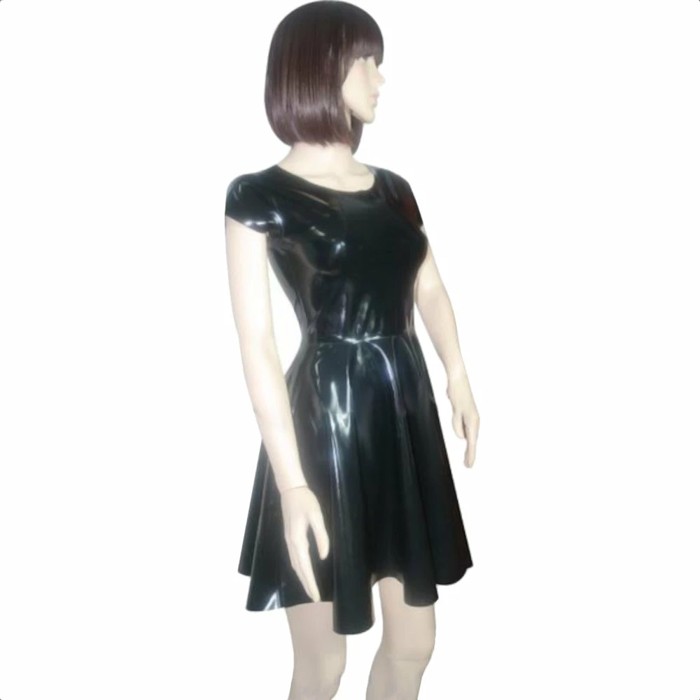 Latexfun Lovely Latex Skater Dress Latex Clothing 4 Latexfun Lovely Latex Skater Dress Latex Clothing