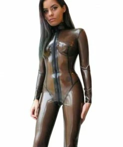 Laidtex Mesmerizing Latex Romper Latex Clothing