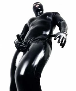 Latexfun Latex Clothing Glossy PVC Gimp Suit