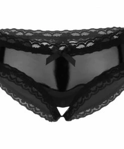 Laidtex Latex Clothing Peep Hole PVC Knickers