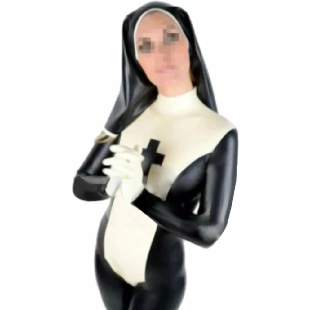 Latexfun Latex Clothing Naughty Nun Full Body Costume 7 Latexfun Latex Clothing Naughty Nun Full Body Costume