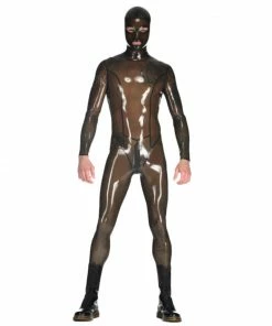Laidtex Latex Clothing Men's Clear Latex Catsuit