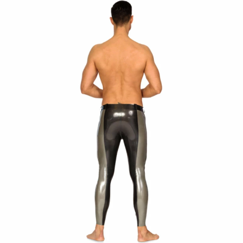 Laidtex Latex Clothing Men's Striped Latex Pants 5 Laidtex Latex Clothing Men's Striped Latex Pants