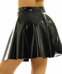 Laidtex Black Vinyl Mini Skirt 9 Laidtex Black Vinyl Mini Skirt