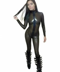 Laidtex Mesmerizing Latex Romper Latex Clothing