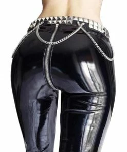 Laidtex Wet Look Black Vinyl Pants Latex Clothing