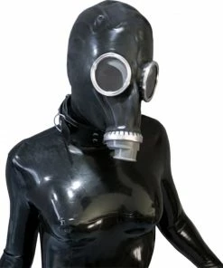 Laidtex Submissive Latex Gas Mask Latex Clothing