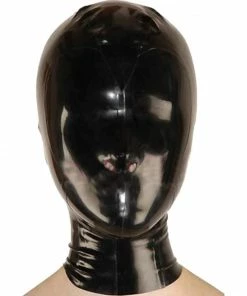 Laidtex Sexy Black Latex Mask Latex Clothing