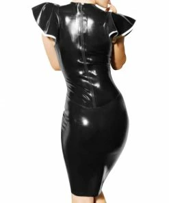 Laidtex Latex Clothing Tight Fitting Latex Sissy Maid Dress