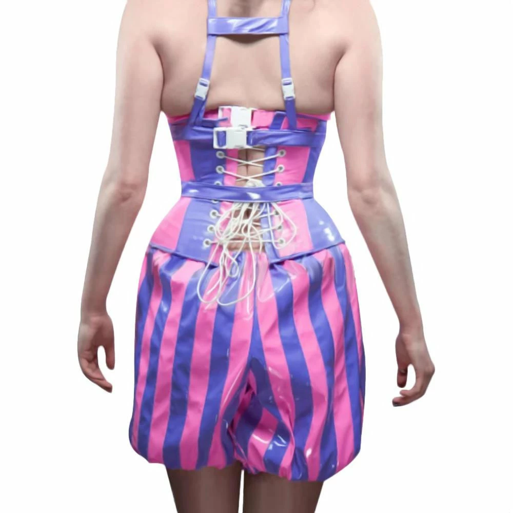 Laidtex Latex Harley Quinn Costume Latex Clothing 5 Laidtex Latex Harley Quinn Costume Latex Clothing