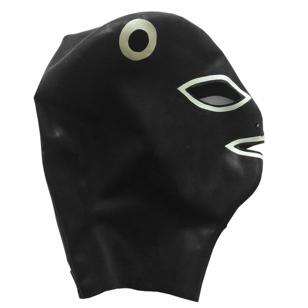 Latexfun Latex Clothing Provocative Latex Mask With Pigtails 6 Latexfun Latex Clothing Provocative Latex Mask With Pigtails