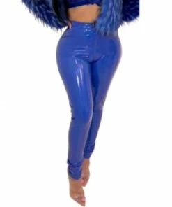Laidtex Colorful Women's Vinyl Pants Latex Clothing